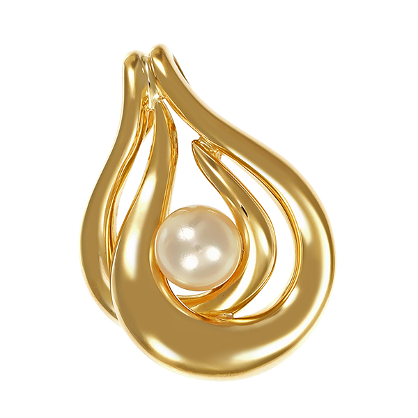 Anhänger, 14K, Gelbgold, Zuchtperle 