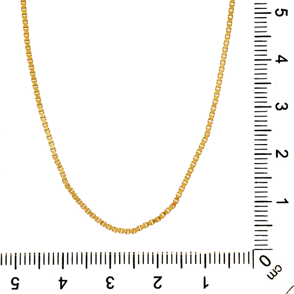 Collierkette, 14K, Gelbgold, Venezianer-