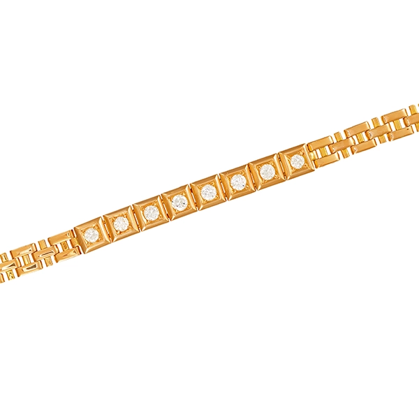 Armband, 18K, Gelbgold, Brillanten 1,20 ct