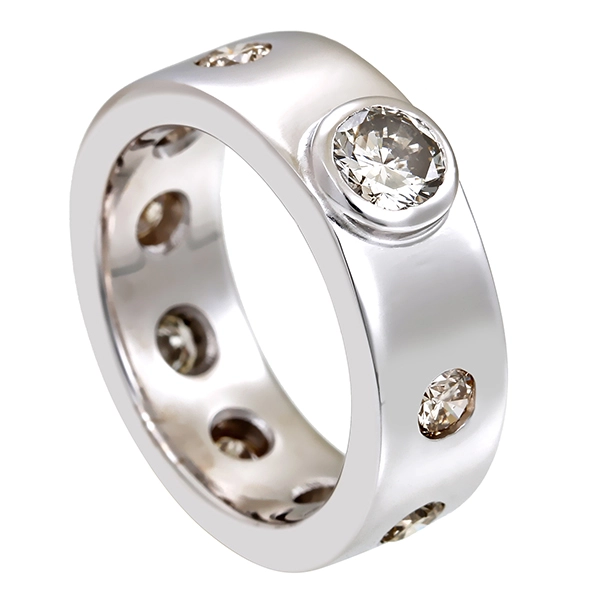 Diamantring, 14K, Weißgold, Brillanten 0,94 ct