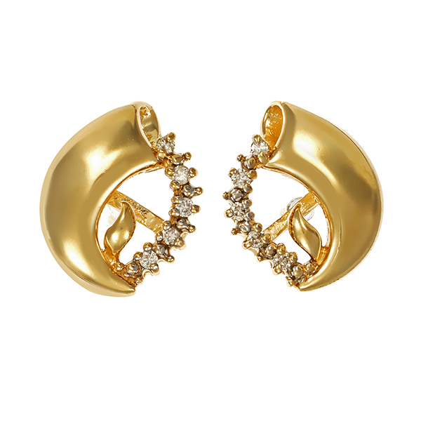 Ohrstecker, 14K, Gelbgold, Brillanten
