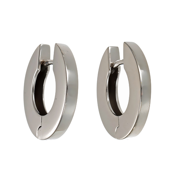 Creolen, 14K, Weißgold