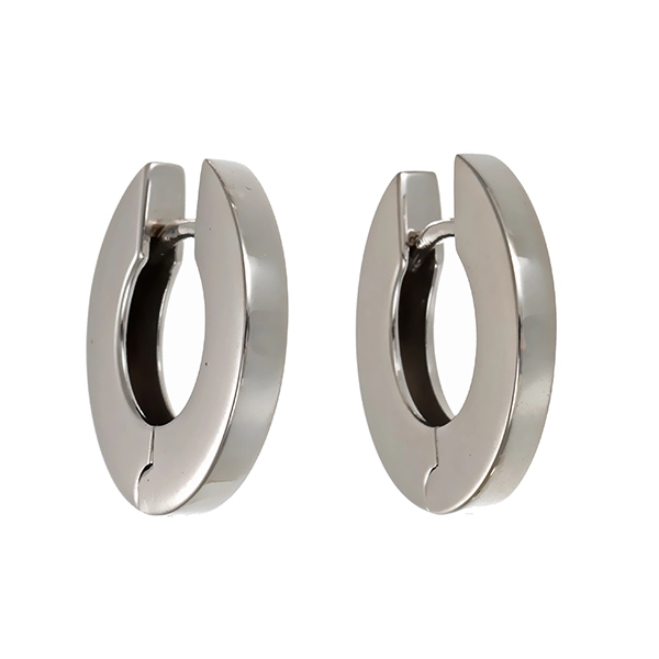 Creolen, 14K, Weißgold