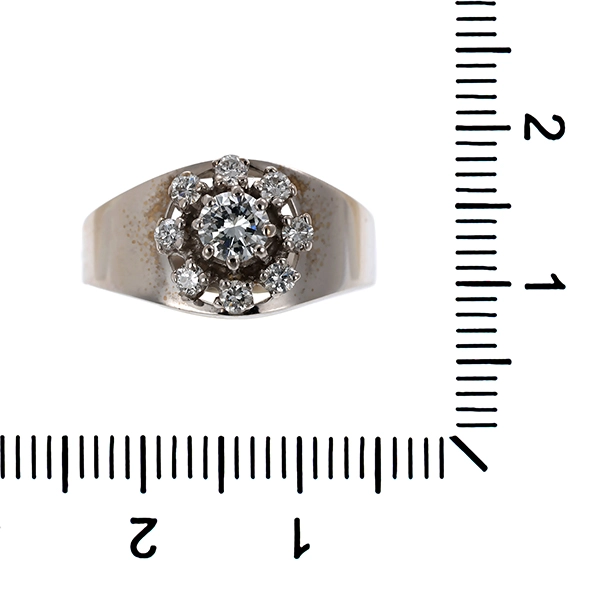 Diamantring, 14K, Weißgold, Brillant