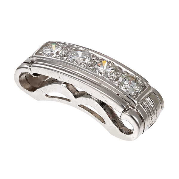 Anhänger, 4K, Weißgold, Brillanten, 0,60ct