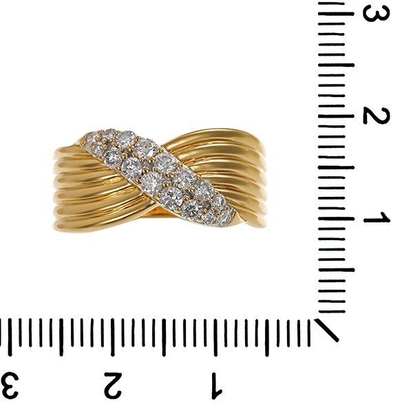 Diamantring, 14K, Gelbgold, Brillanten 0,50 ct