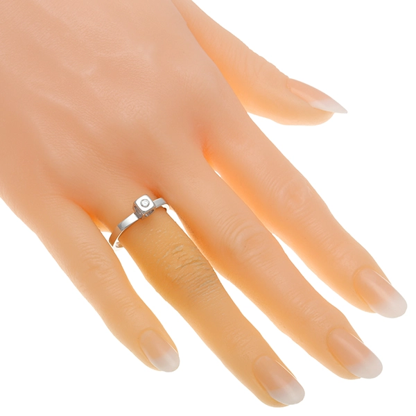 Diamantring, 14K, Weißgold, Brillant