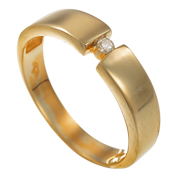 Diamantring, 8K, Gelbgold, Brillant