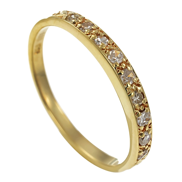 Diamantring, 14K, Gelbgold, Diamant