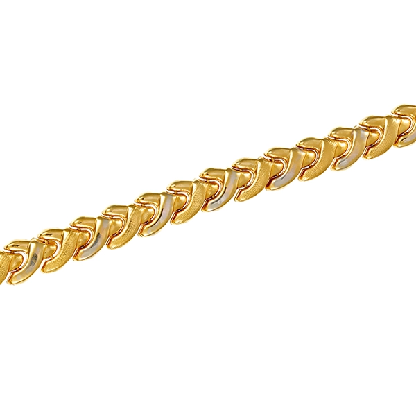 Armband, 18K, Gelb-/Weißgold