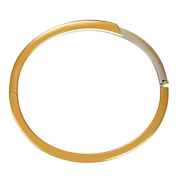 Armreif, 14K, Gelb-/Weißgold