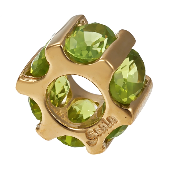 Anhänger, 9K, Gelbgold, Peridot