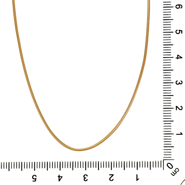 Collierkette, 14K, Gelbgold, Schlangen-