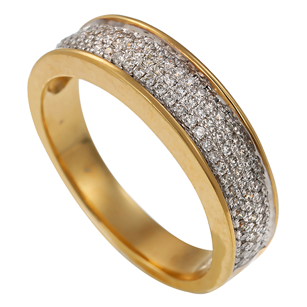 Diamantring, 14K, Gelbgold. Brillant