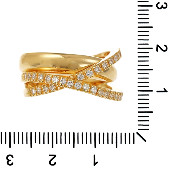 Ring, 18K, Gelbgold, Brillanten