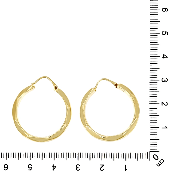 Creolen, 14K, Gelbgold