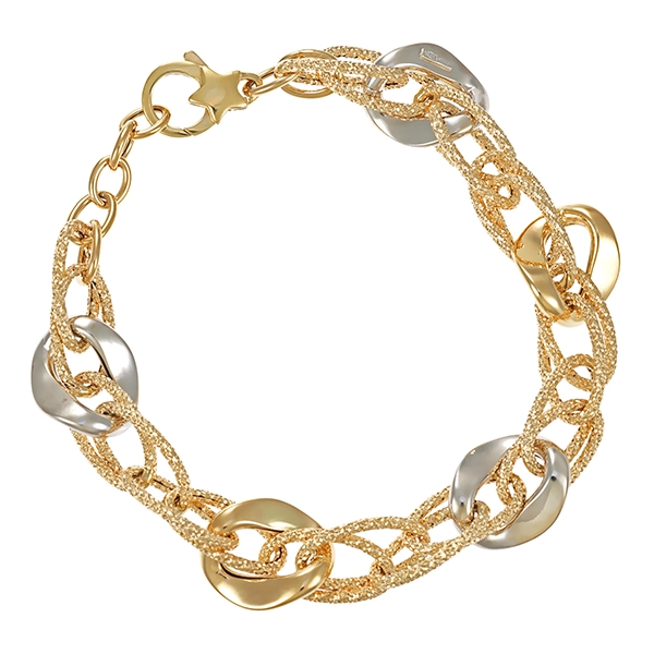 Armband, 14K, Gelb-/Weißgold