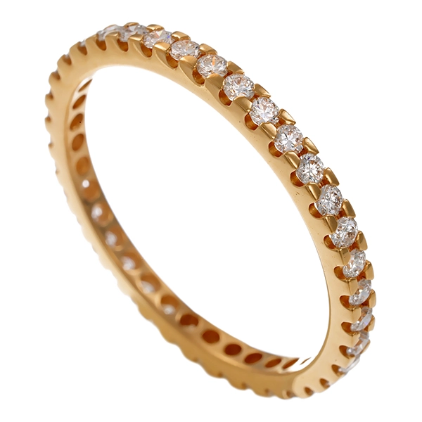 Memoirering, 14K, Gelbgold, Brillanten 0,44 ct