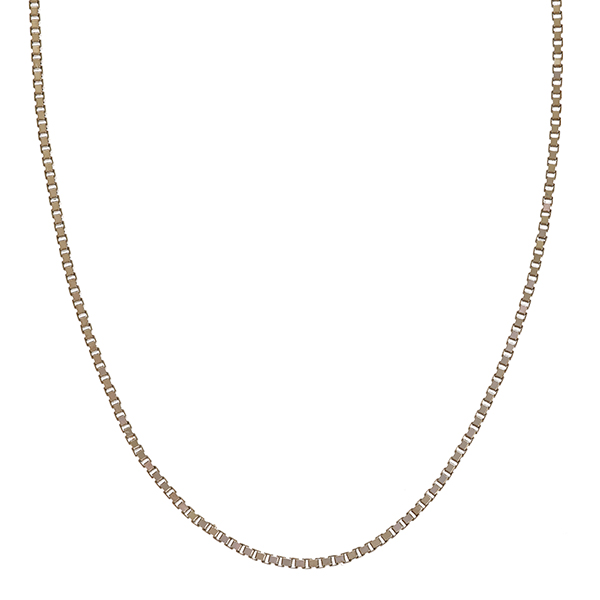 Collierkette, 14K, Weißgold, Venezianer-