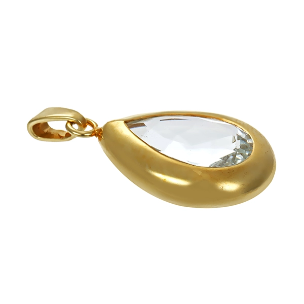 Anhänger, 14K, Gelbgold, Beryll