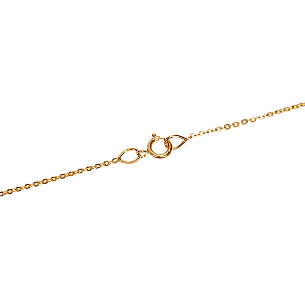 Collier, 14K, Gelbgold, Saphire
