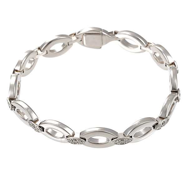 Armband, 18K, Weißgold, Brillanten 0,70 ct