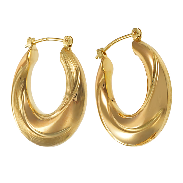 Creolen, 14K, Gelbgold