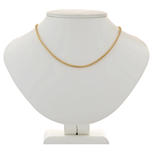 Collierkette, 14K, Gelbgold, Zopf