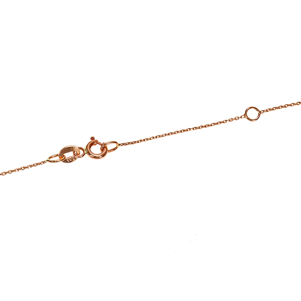 Collier, 14K, Weiß-/Rotgold, Brillanten