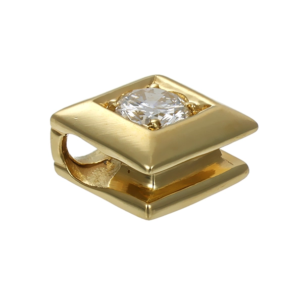 Anhänger, 14K, Gelbgold, 1 Brillant 0,20ct