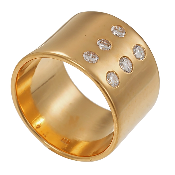 Ring, 18K, Gelbgold, Brillanten