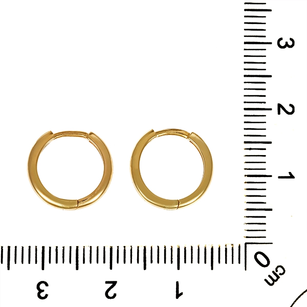 Ohrringe, 14K, Gelbgold, Creolen