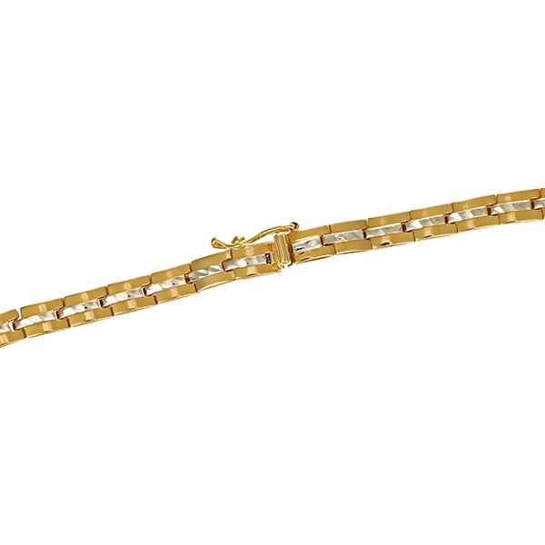 Collier, 14K, Gelb-/Weißgold