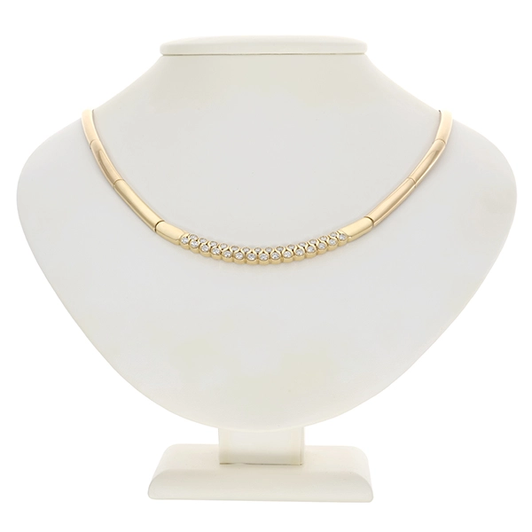 Collier, 18K, Gelbgold, Brillanten 2,30 ct