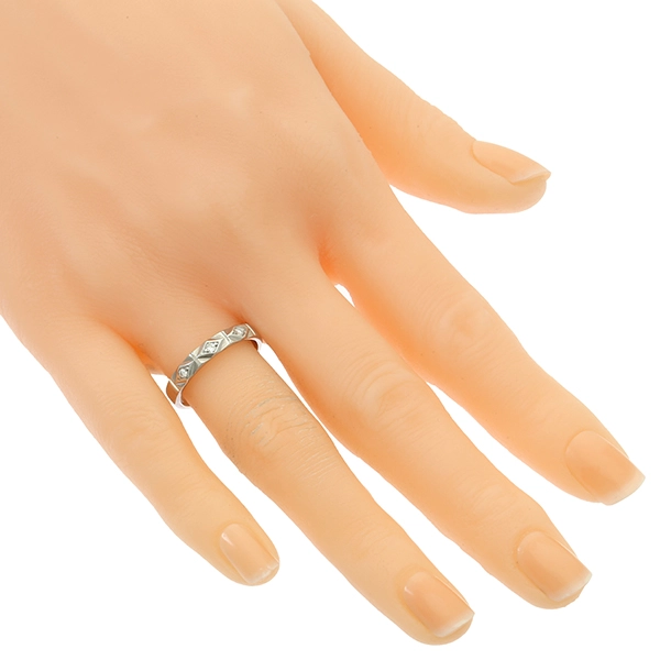 Diamantring, 14K, Weißgold, Brillanten