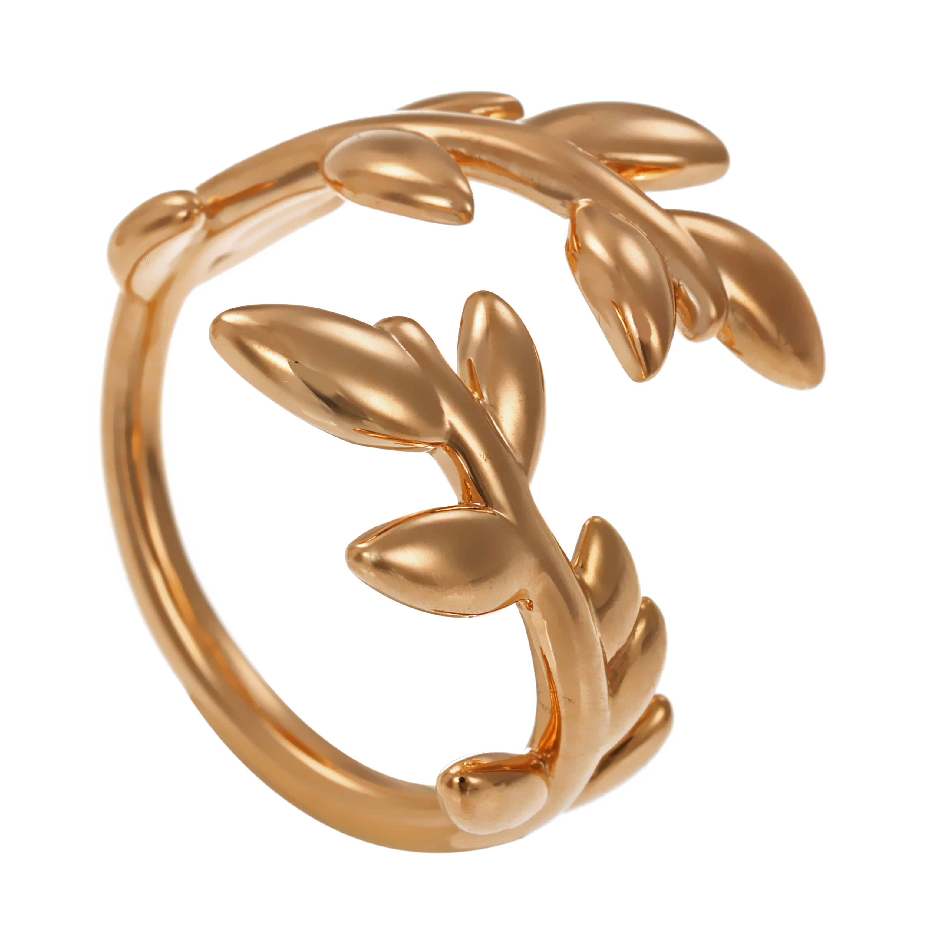 Ring, 18K, Rotgold, Blatt