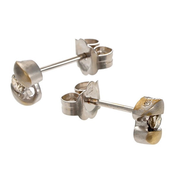 Ohrstecker, 18K, Weißgold, Brillanten