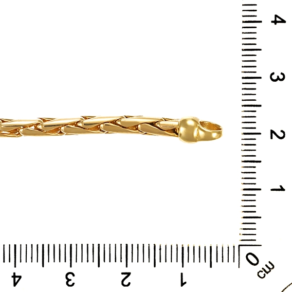 Armband, 14K, Gelbgold, Zopf-