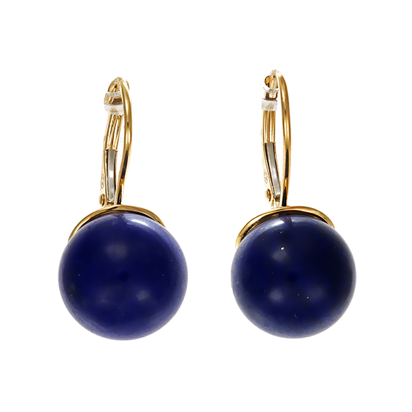 Ohrhänger, 8K, Gelbgold, Lapis