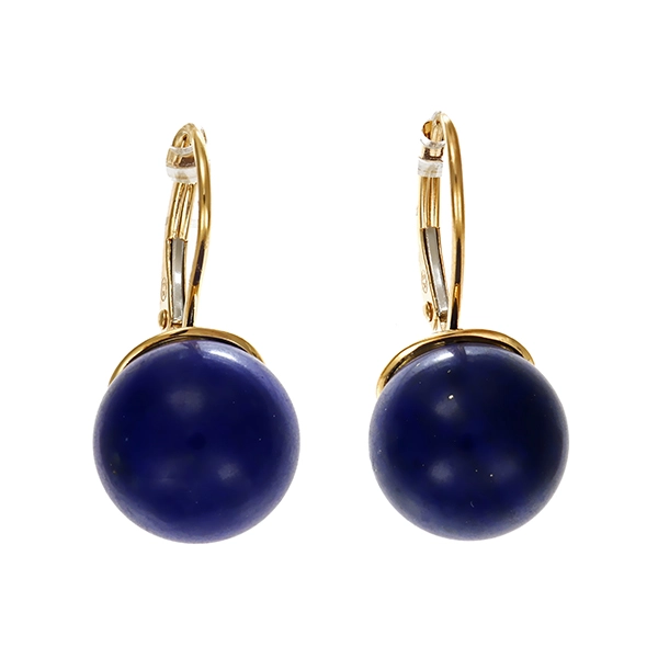 Ohrhänger, 8K, Gelbgold, Lapis