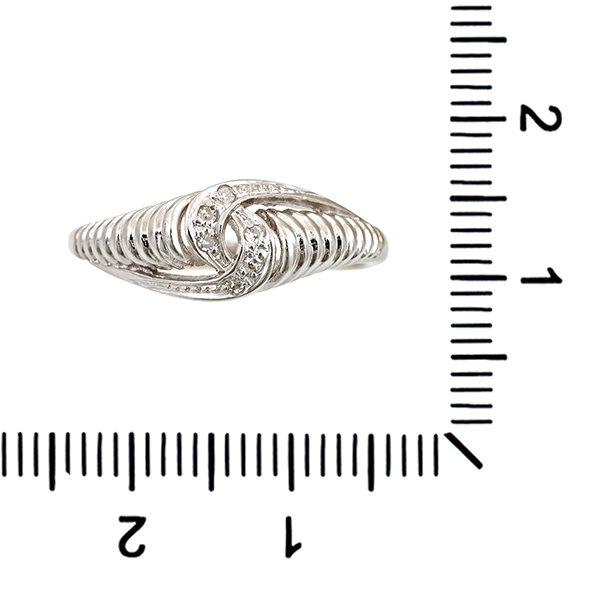 Diamantring, 14K, Weißgold, Diamanten