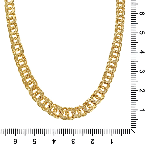 Collier, 8K, Gelbgold, Garibaldi