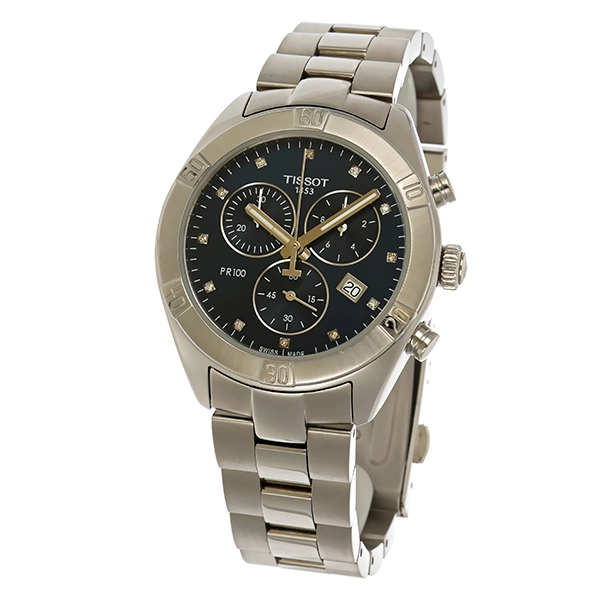 Herrenuhr, Tissot 'PR100' Quartz-Chrono