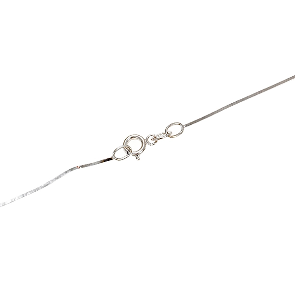 Collier, 14K, Weißgold, Schlange, Diamanten,