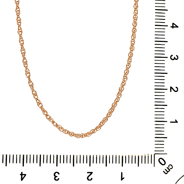 Collierkette, 14K, Rotgold, Doppelanker-