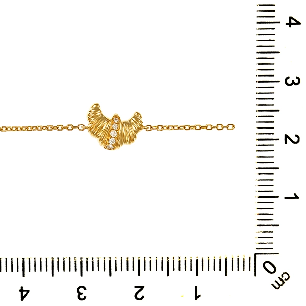 Armband, 18K, Gelb-/Weißgold, Brillanten