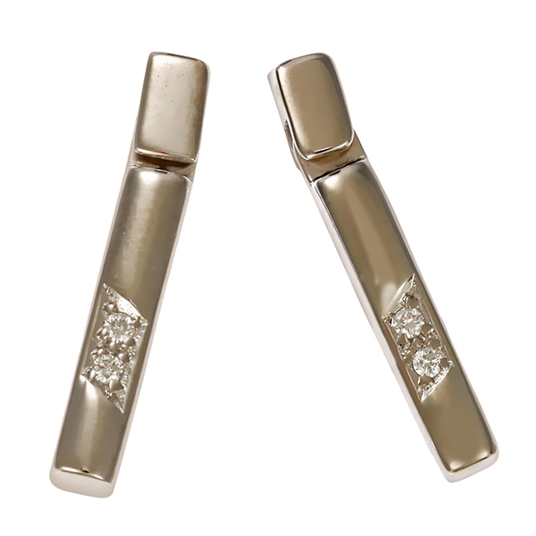 Steckhänger, 14K, Weißgold, Brillanten