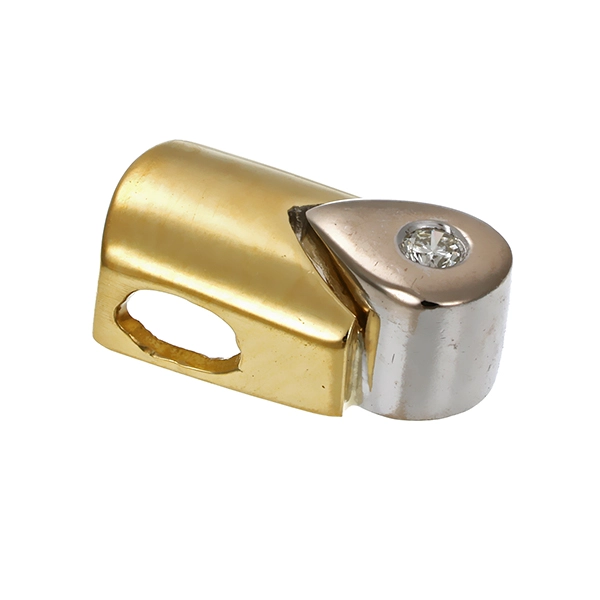 Anhänger, 14K, Gelb-/Weißgold, Brillant