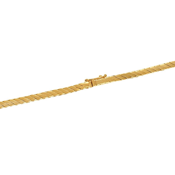 Collier, 18K, Gelb-/Weißgold, Perle, Brillanten, Diamant