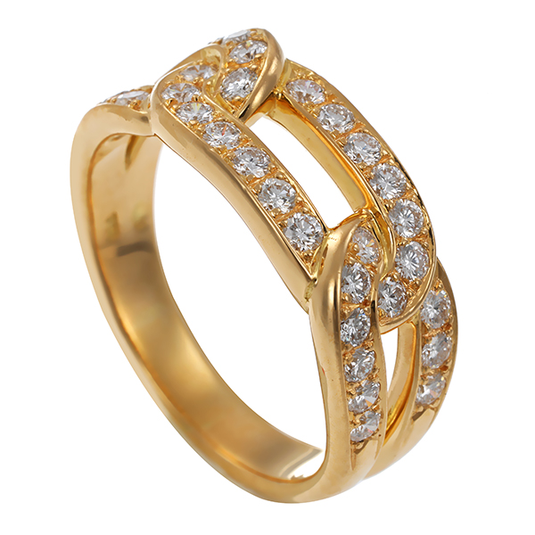 Brillantring, 18K, Gelbgold, 0,64ct